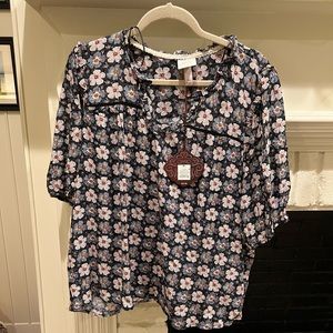 Knox Rose floral blouse in XL